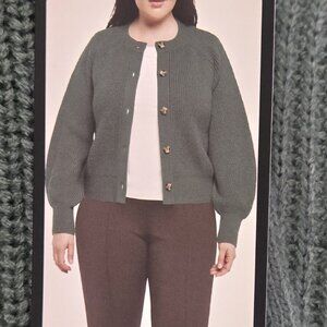 Banana Republic Women's Button Front Cardigan Green XL